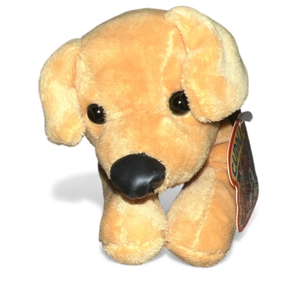 Rare Target 2001 Cuddle Zone Tan Mini Puppy Dog Stuffed Plush W Tags - Picture 2 of 4